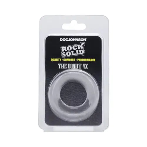 Rock Solid The Donut 4X C-Ring Clear - Cock Ring