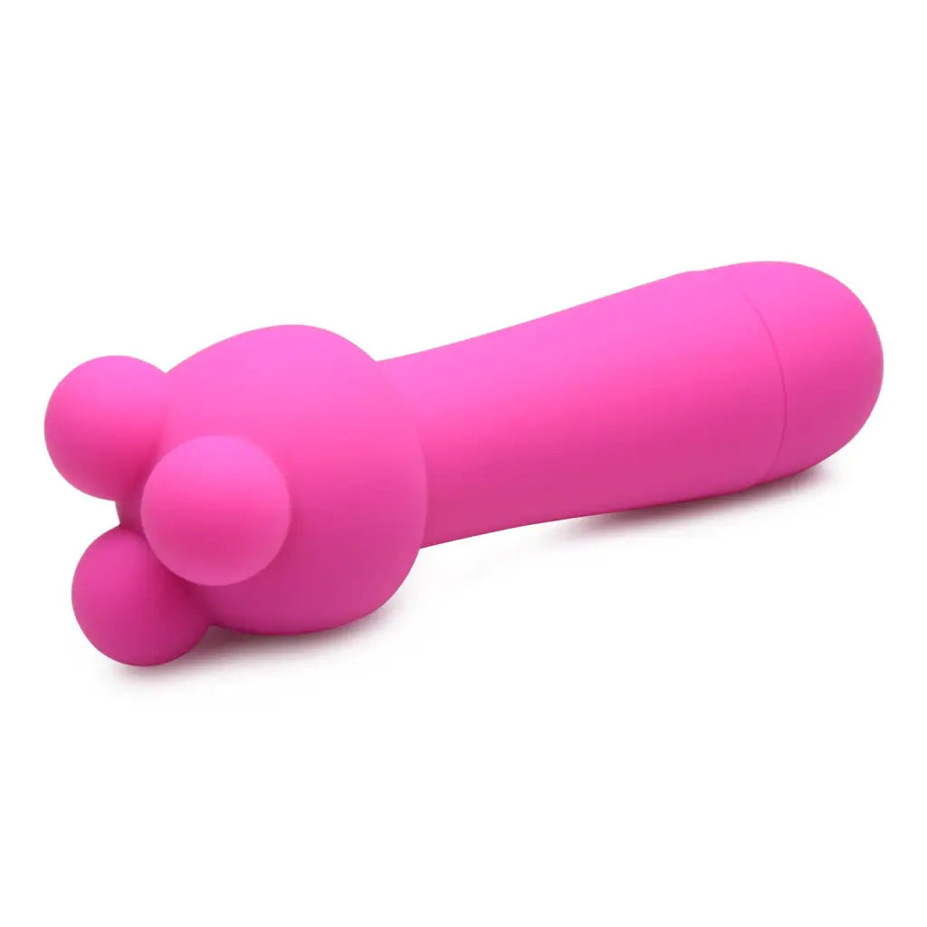 Pink Rocket Mini Wand with two attachments for adult pleasure