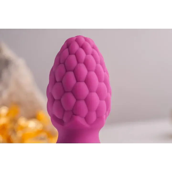 Rocks Off Ass-berries Raspberry - Pink - Powered Butt Plug