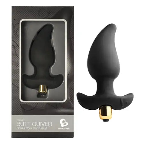 Rocks Off Butt Quiver - Black - Powered Butt Plug