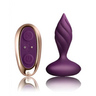 Rocks Off Petite Sensations Desire Vibrating Plug Purple - Black - Powered Butt Plug