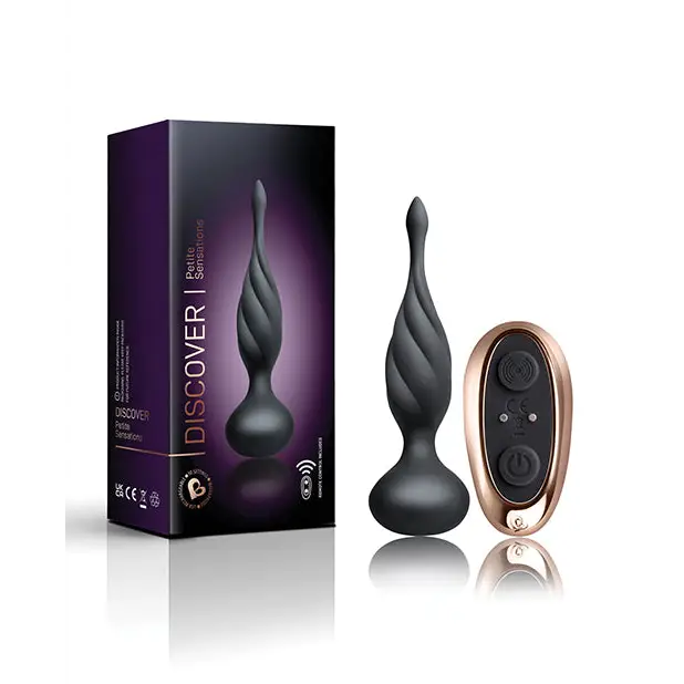 Rocks Off Petite Sensations Discover Silicone Anal Vibrator Purple - Purple - Powered Butt Plug