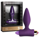 Rocks Off Petite Sensations Plug Black - Purple - Powered Butt Plug