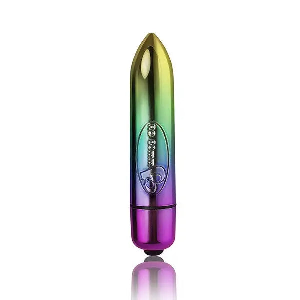 Rocks Off RO-80mm 7 Speed Bullet Vibe - Rainbow - Bullet Vibrator