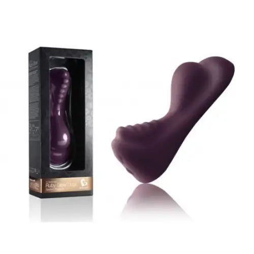 Rocks Off Ruby Glow Saddle Vibrator Blush Red - Purple - Saddle Vibrator