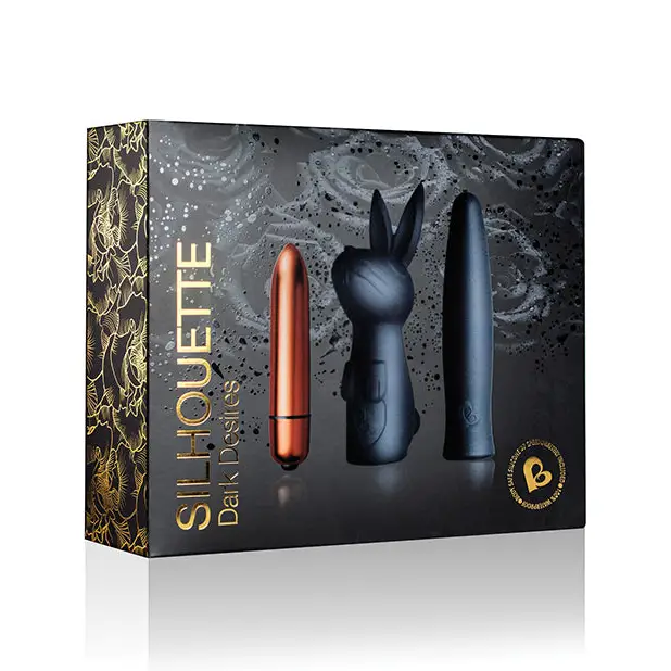 Rocks Off Silhouette Dark Desires Kit - Copper/black - Black - Bullet Vibrator