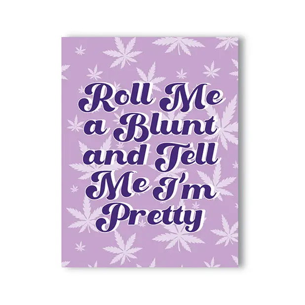 Roll Me A Blunt 420 Greeting Card - Party Supplies