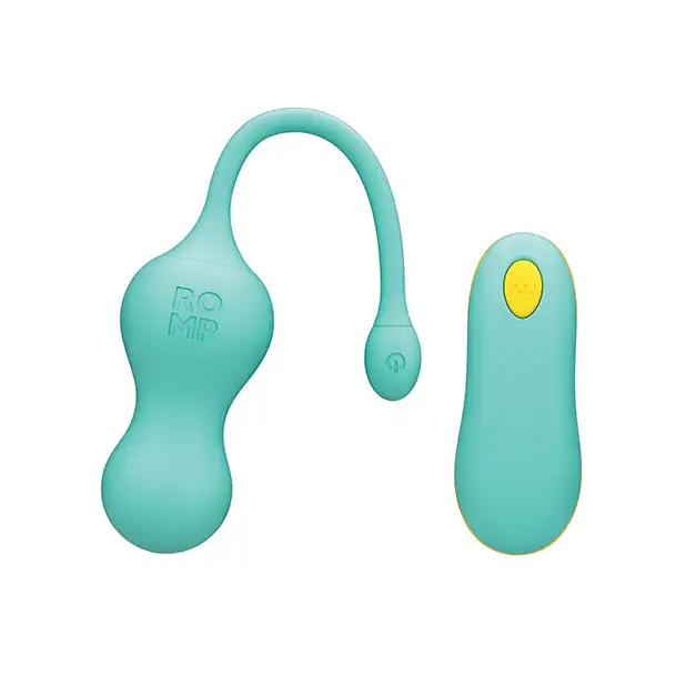 Romp Cello Blue Rechargeable Remote-Controlled Silicone G-Spot Egg Vibrator - Blue - Egg Vibrator