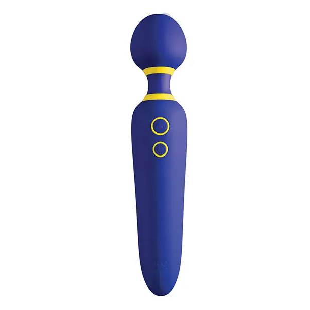 ROMP Flip Blue Rechargeable Silicone Wand Massager - Blue - Wand