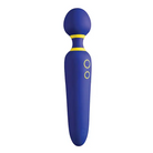 ROMP Flip Blue Rechargeable Silicone Wand Massager - Blue - Wand