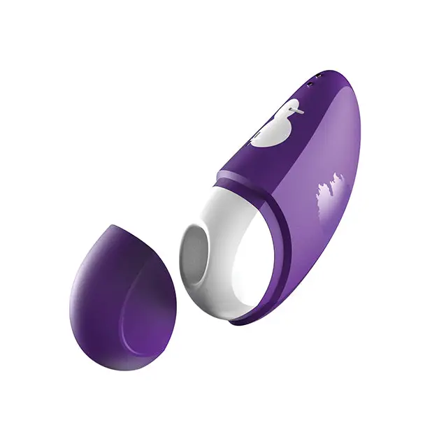 ROMP Free Purple Rechargeable Silicone Pleasure Air Clitoral Vibrator - Purple - Stimulators