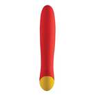 ROMP Hype Red Rechargeable Silicone G-Spot Vibrator - Red - Plain Vibrator