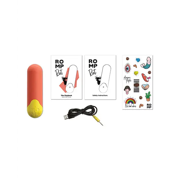 ROMP Riot Orange Rechargeable Bullet Vibrator - Orange - Bullet Vibrator