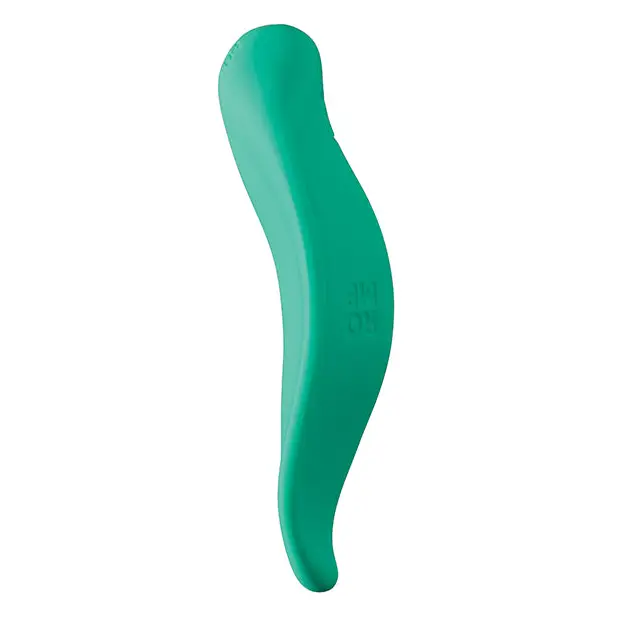 ROMP Wave Green Rechargeable Silicone Lay-On Vibrator - Green - Saddle Vibrator