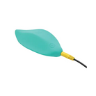 ROMP Wave Green Rechargeable Silicone Lay-On Vibrator - Green - Saddle Vibrator