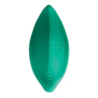 ROMP Wave Green Rechargeable Silicone Lay-On Vibrator - Green - Saddle Vibrator