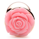 Booty Sparks Jewel Plug Rose Gold Anal Plug With Pink Flower at the Haus of Shag