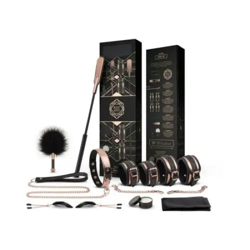 Rosy Gold Nouveau 9-Piece BDSM Set - Bondage Kit