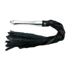 Rouge Aluminum Handle Flogger with durable leather strands and sleek metal handle