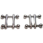 Nipple clamps: Rouge Ball End Nipple Clamps with durable stainless steel screws