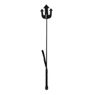 Rouge Leather Devil Riding Crop Black - Black - Crops