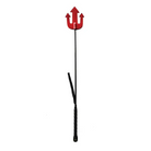 Rouge Leather Devil Riding Crop Black - Red - Crops