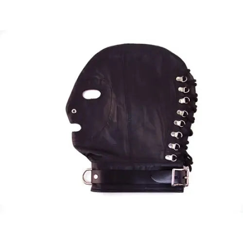 Rouge Mask with D-Ring and Lockable Buckle Strap Black - Blindfold