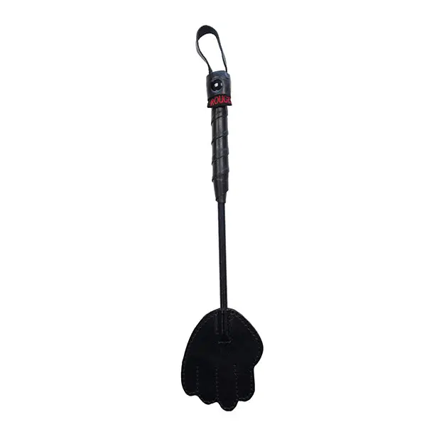 Rouge Mini Leather Hand Riding Crop Black - Black - Crops