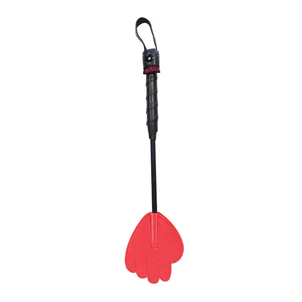 Rouge Mini Leather Hand Riding Crop Black - Red - Crops