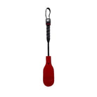 Mini oval paddle with black handle and loop; Rouge Mini Oval Paddle 10 in. Red