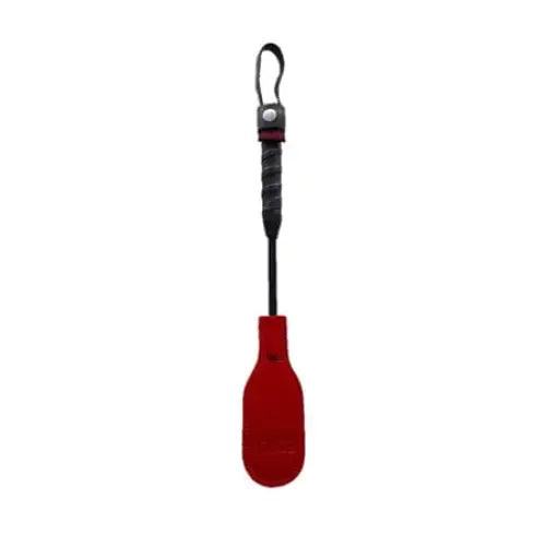 Mini oval paddle with black handle and loop; Rouge Mini Oval Paddle 10 in. Red