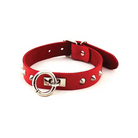 Rouge O Ring Studded Collar Red - Red - Collar