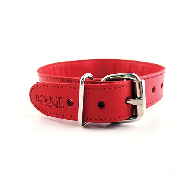 Rouge O Ring Studded Collar Red - Collar