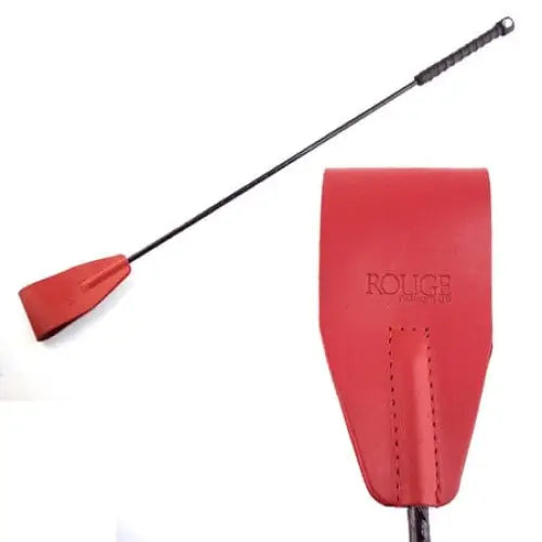 Rouge Riding Crop Red - Stylish riding crop with a red leather tip and handle