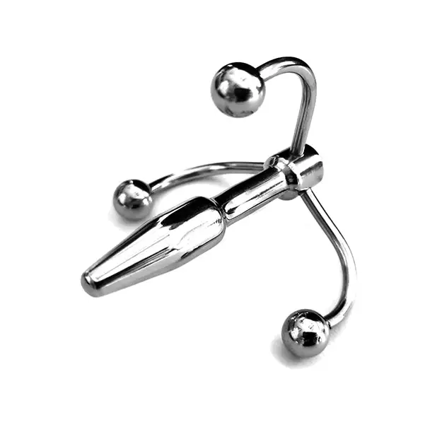 Rouge Stainless Steel Crown Penis Plug In Clamshell - Sounds