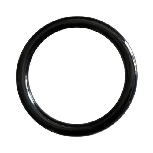 Rouge Stainless Steel Round Cock Ring 45mm Black - Cock Ring