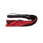 Rouge Suede Flogger W/leather Handle - Black/red - Flogger