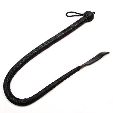 Rouge Whip Black / 36 Rouge Leather Devil Tail Whip at the Haus of Shag