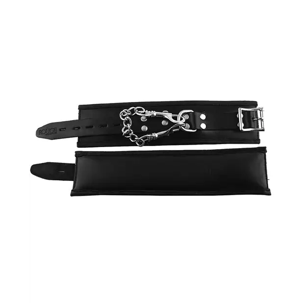 Rouge Wrist Cuffs Padded Black - Black - Cuffs