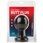 Doc Johnson Plug Large Round Butt Plug - Black at the Haus of Shag