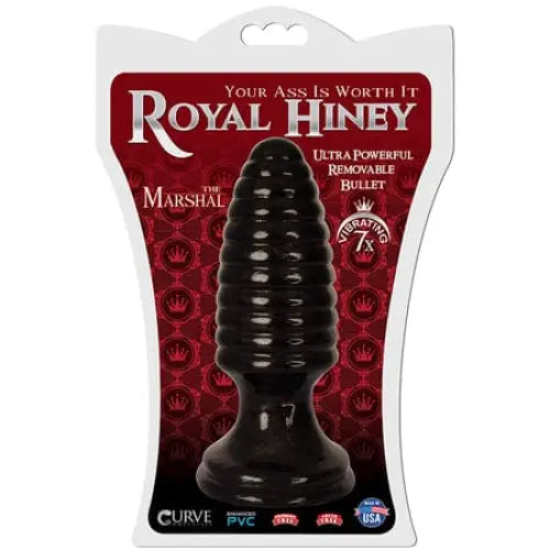 Curve Novelties Plug Royal Hiney Red The Marshal Black at the Haus of Shag