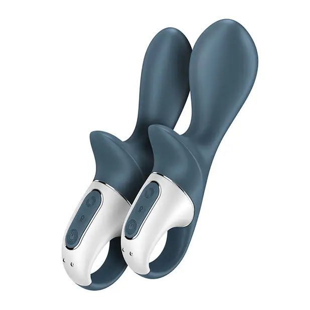 Satisfyer Air Pump Booty 2 Inflatable Vibrator - Gray - Plain Vibrator