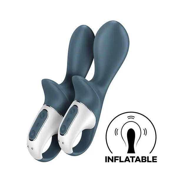 Satisfyer Air Pump Booty 2 Inflatable Vibrator - Gray - Plain Vibrator