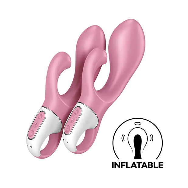 Satisfyer Air Pump Bunny 2 Inflatable Rabbit Vibrator - Red - Rabbit