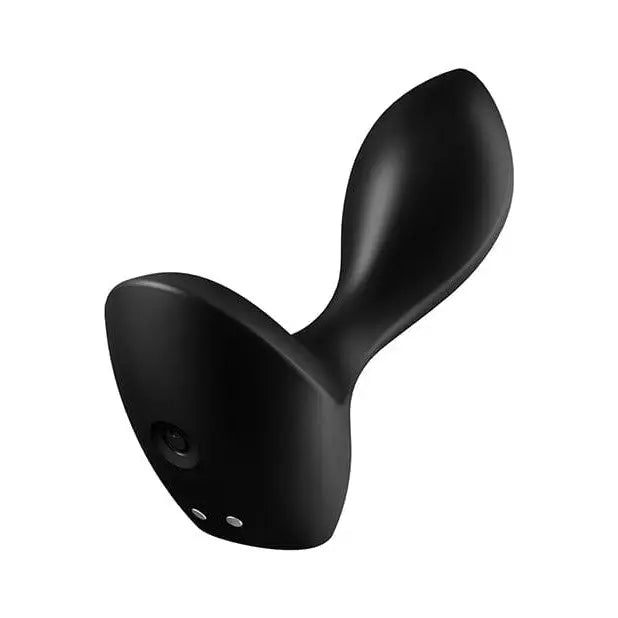 Satisfyer Backdoor Lover beginners vibrating plug with a black plastic seat on white background