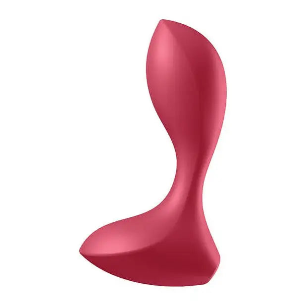 Satisfyer Backdoor Lover: Red plastic chair with curved back for beginners