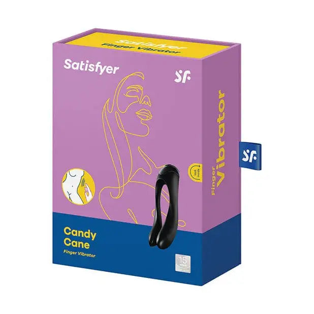 Box of Satisfyer Candy Cane Dual Motor Vibrator with a woman’s face on the packaging