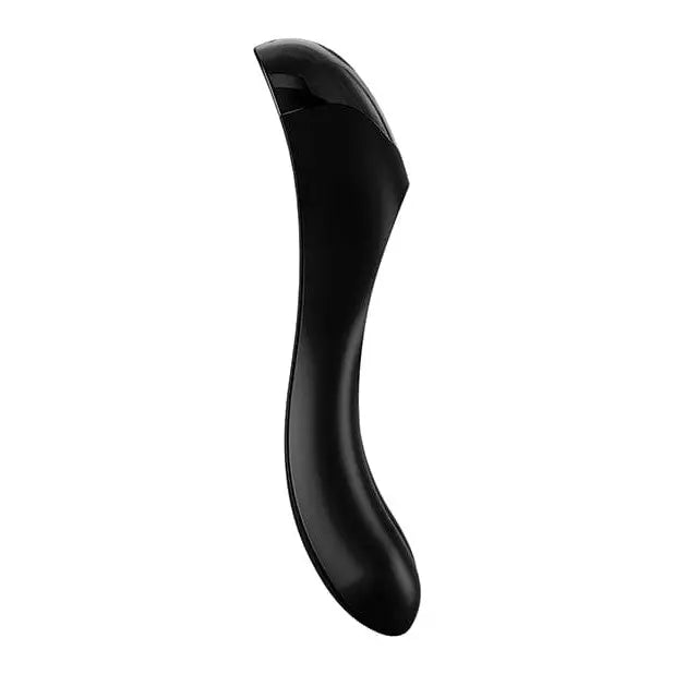 Satisfyer Candy Cane Dual Motor Finger Vibrator - innovative black silicon vibrating device