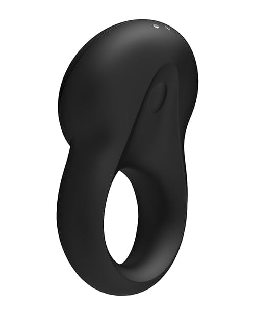 Satisfyer Cock Ring Black Satisfyer Signet Vibrating Cock Ring with App at the Haus of Shag