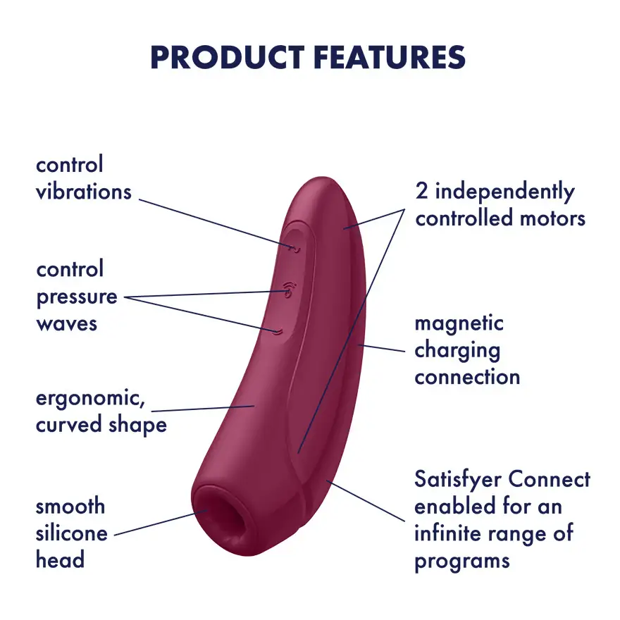 Satisfyer Curvy 1 + Vibrator with App Control - Stimulators